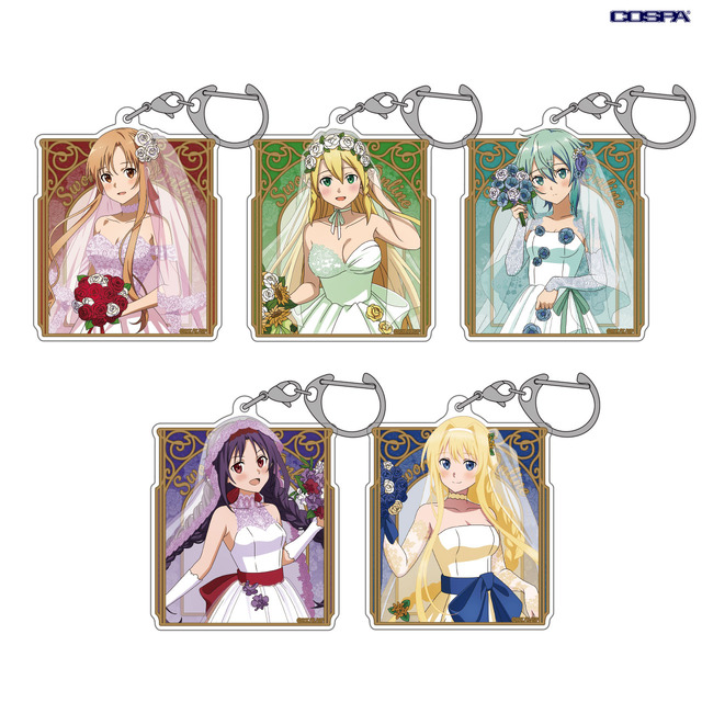 TVアニメ『ソードアート・オンライン』「描き下ろし アクリルマルチキーホルダー ウェディングドレスVer. 」各種（C）2020 川原 礫/KADOKAWA/SAO-P Project
