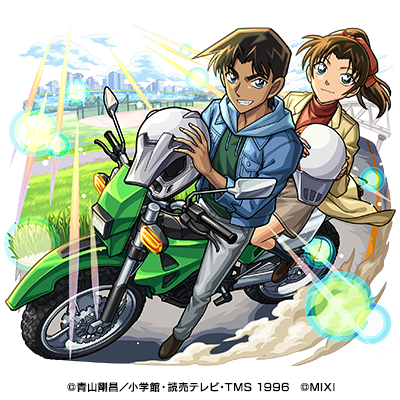 木属性　★6　西の名探偵と幼馴染 服部平次＆遠山和葉（獣神化）CV：堀川りょう（服部平次）宮村優子（遠山和葉）