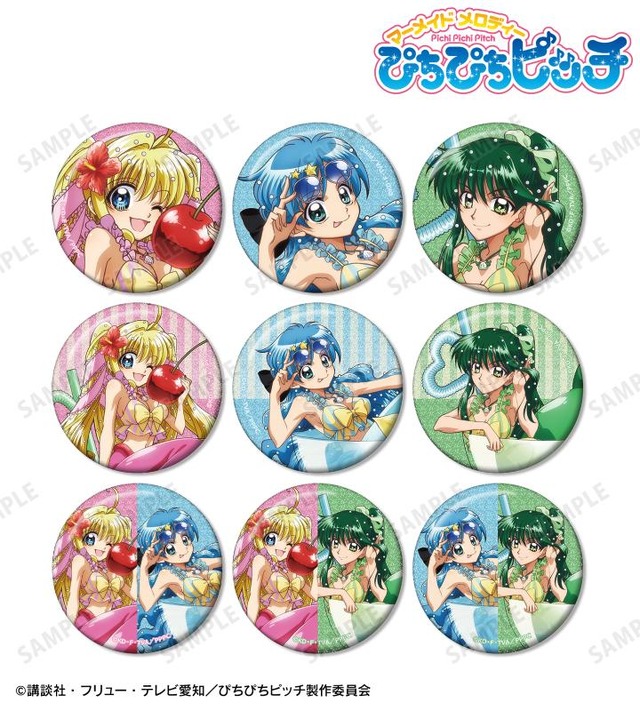 描き下ろし カクテルグラスver. トレーディンググリッター缶バッジ