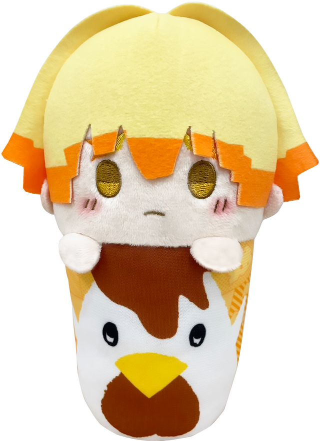 ローソンでアニメ『鬼滅の刃』キャンペーンが開催。「なりきり！からあげクンぬいぐるみ 我妻善逸」（C）吾峠呼世晴／集英社・アニプレックス・ufotable（C）Lawson, Inc.