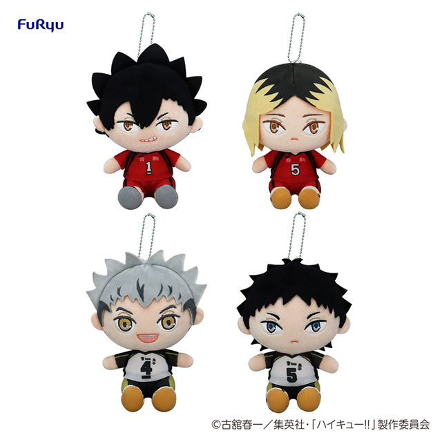 「フリューくじ アニメ『ハイキュー!!』ぬいもっち」が5月17日より発売。ダブルゲット賞：ぬいもっちマスコット -CDEF賞セット-（C）古舘春一／集英社・「ハイキュー!!」製作委員会