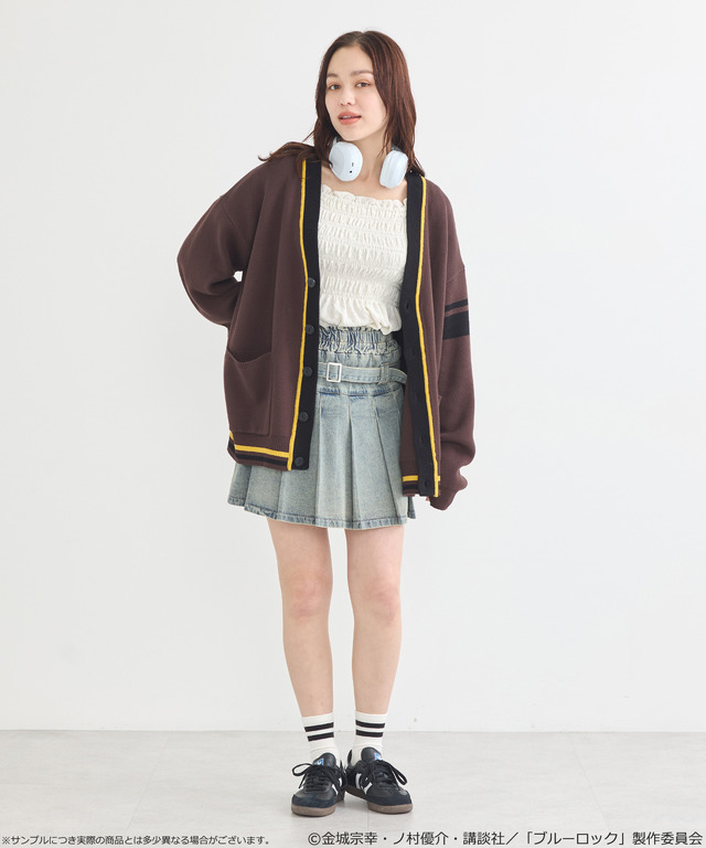TVアニメ『ブルーロック』× earth music＆ecology Japan Label「ニットカーディガン 蜂楽 廻 モデル＜イエロー＞」
