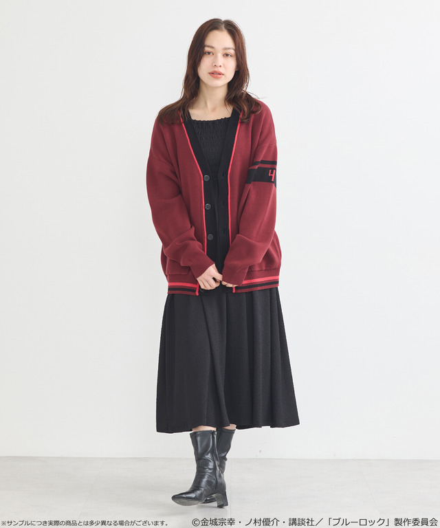 TVアニメ『ブルーロック』× earth music＆ecology Japan Label「ニットカーディガン 千切 豹馬 モデル＜ピンク＞」