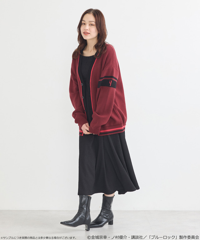 TVアニメ『ブルーロック』× earth music＆ecology Japan Label「ニットカーディガン 千切 豹馬 モデル＜ピンク＞」