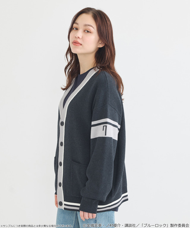 TVアニメ『ブルーロック』× earth music＆ecology Japan Label「ニットカーディガン 凪 誠士郎 モデル＜ブラック＞」