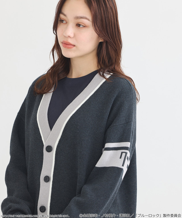 TVアニメ『ブルーロック』× earth music＆ecology Japan Label「ニットカーディガン 凪 誠士郎 モデル＜ブラック＞」