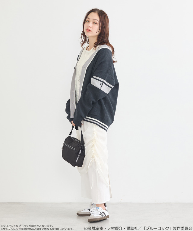 TVアニメ『ブルーロック』× earth music＆ecology Japan Label「ニットカーディガン 凪 誠士郎 モデル＜ブラック＞」