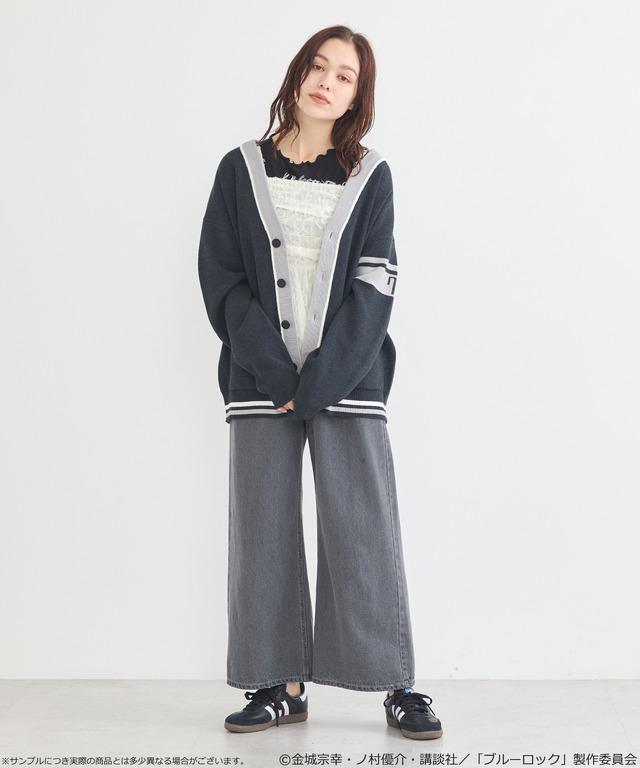 TVアニメ『ブルーロック』× earth music＆ecology Japan Label「ニットカーディガン 凪 誠士郎 モデル＜ブラック＞」