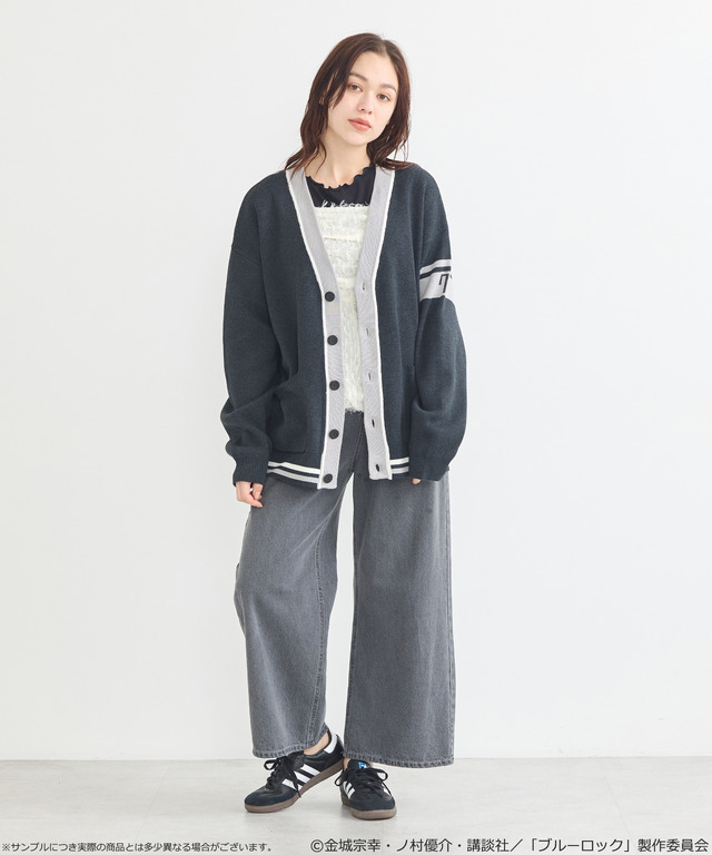 TVアニメ『ブルーロック』× earth music＆ecology Japan Label「ニットカーディガン 凪 誠士郎 モデル＜ブラック＞」