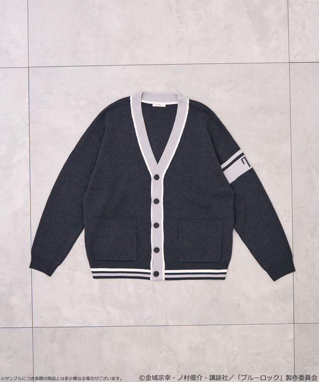 TVアニメ『ブルーロック』× earth music＆ecology Japan Label「ニットカーディガン 凪 誠士郎 モデル＜ブラック＞」