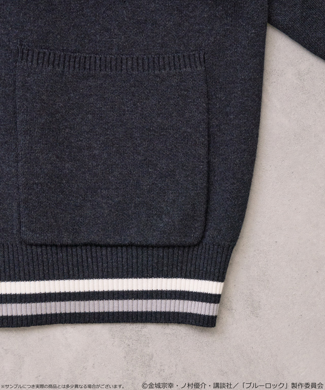 TVアニメ『ブルーロック』× earth music＆ecology Japan Label「ニットカーディガン 凪 誠士郎 モデル＜ブラック＞」