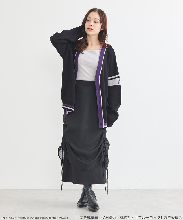 TVアニメ『ブルーロック』× earth music＆ecology Japan Label「ニットカーディガン 御影 玲王 モデル＜パープル＞」