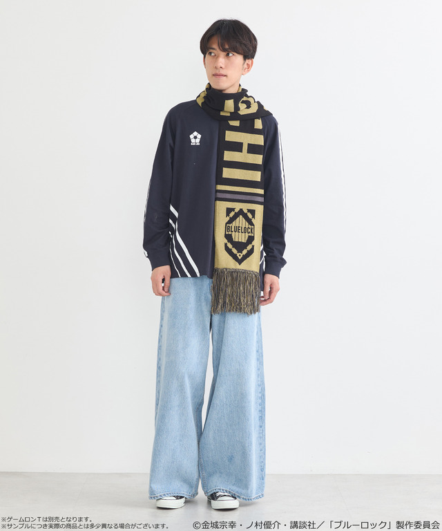 TVアニメ『ブルーロック』× earth music＆ecology Japan Label「サッカーマフラー 潔 世一 モデル＜グリーン＞」