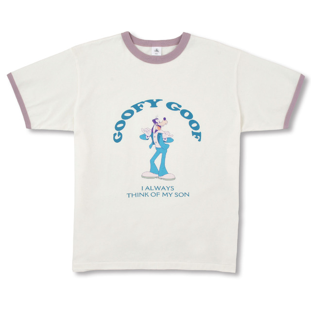 ディズニーストア「グーフィー 半袖Tシャツ リンガー ホワイト GOOFY BIRTHDAY」（C）Disney