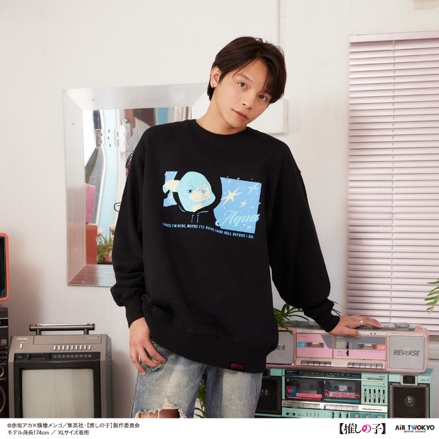 レトロポップスウェット 2（アクア）