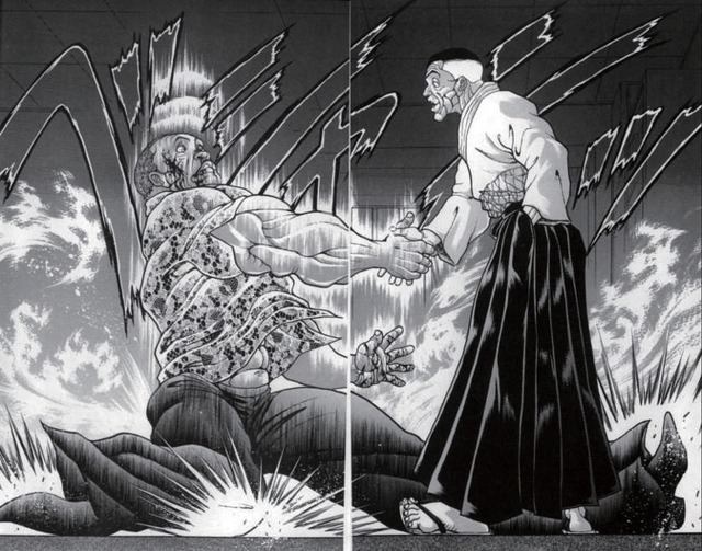 渋川剛気の半立体パネル