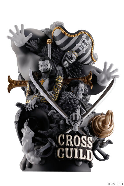 スタイリッシュに決めた「ワンピース」犯罪組織“クロスギルド”フィギュアがカッコいい！モノクロ仕様のバギー、ミホーク、クロコダイルが立体化