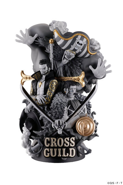 スタイリッシュに決めた「ワンピース」犯罪組織“クロスギルド”フィギュアがカッコいい！モノクロ仕様のバギー、ミホーク、クロコダイルが立体化