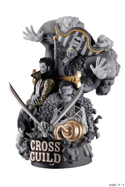 スタイリッシュに決めた「ワンピース」犯罪組織“クロスギルド”フィギュアがカッコいい！モノクロ仕様のバギー、ミホーク、クロコダイルが立体化
