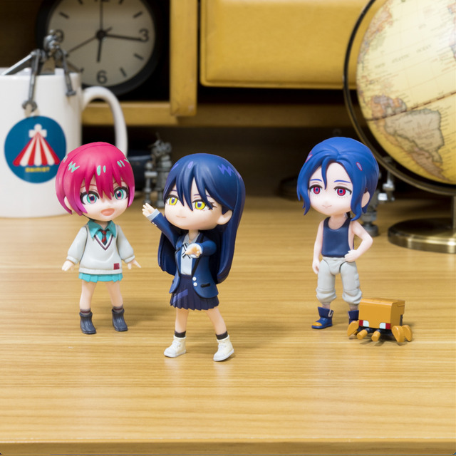 「Plazma」踊るマチュ、ニャアン、シュウジフィギュア ストップモーション動画場面写真