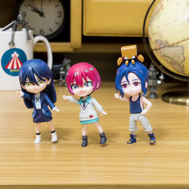 「Plazma」踊るマチュ、ニャアン、シュウジフィギュア ストップモーション動画場面写真