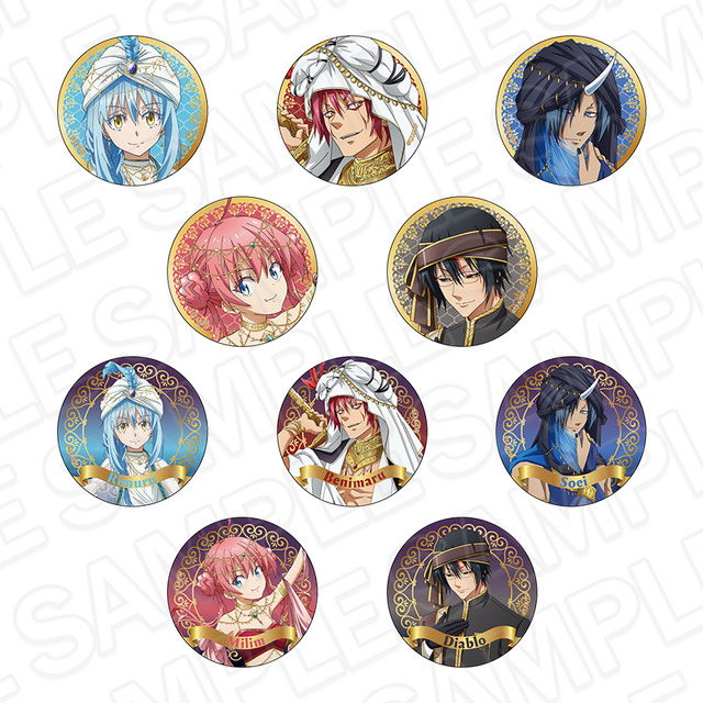 アニメ『転生したらスライムだった件』「ホログラムカンバッジ アラビアン ver.」（C）川上泰樹・伏瀬・講談社／転スラ製作委員会