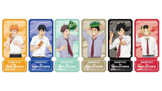 店頭購入特典のダイカットイラストシート（C）古舘春一／集英社・「ハイキュー!!」製作委員会（C）Bandai Namco Amusement Inc.