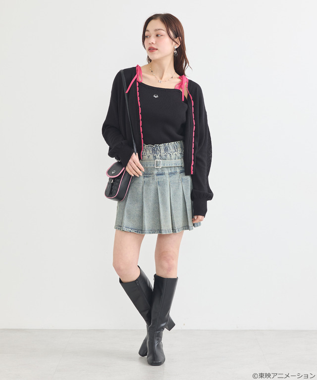 『ふたりはプリキュア』× earth music＆ecology Japan Label「ふたりはプリキュア ニットカーディガン」（C）東映アニメーション