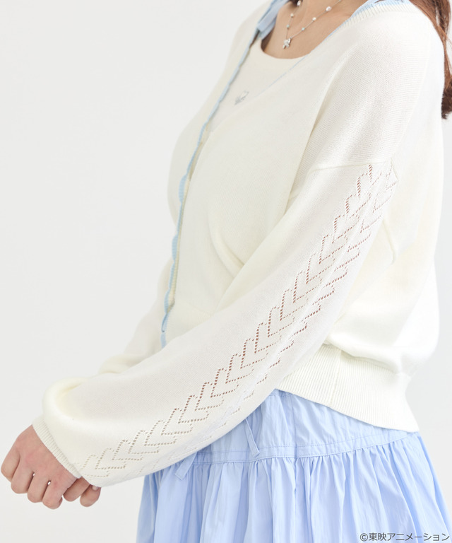 『ふたりはプリキュア』× earth music＆ecology Japan Label「ふたりはプリキュア ニットカーディガン」（C）東映アニメーション