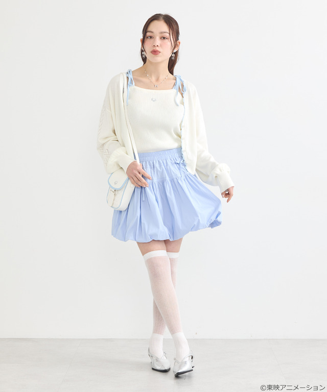 『ふたりはプリキュア』× earth music＆ecology Japan Label「ふたりはプリキュア ニットカーディガン」（C）東映アニメーション