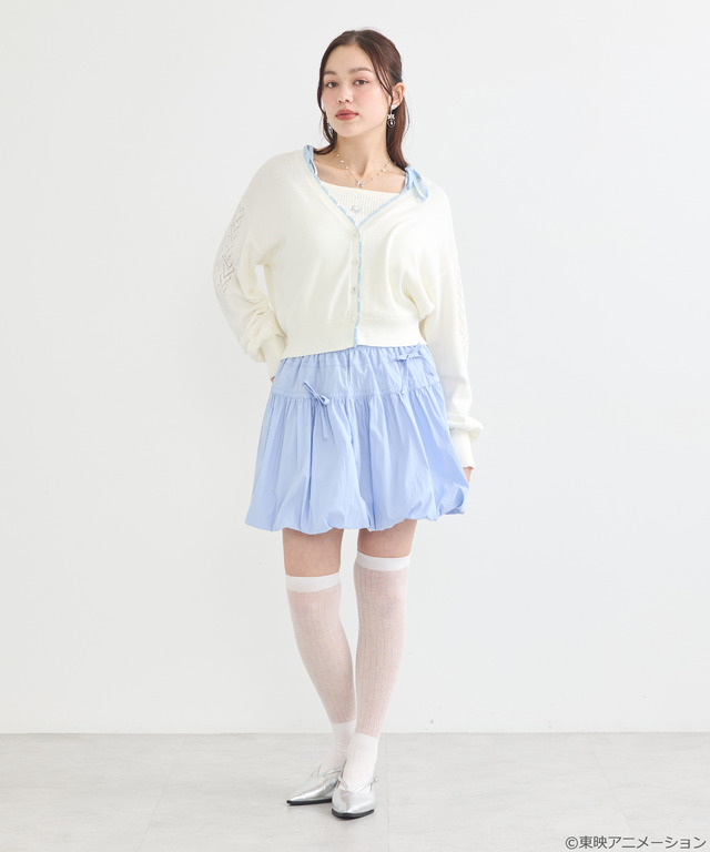 『ふたりはプリキュア』× earth music＆ecology Japan Label「ふたりはプリキュア ニットカーディガン」（C）東映アニメーション