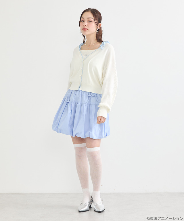 『ふたりはプリキュア』× earth music＆ecology Japan Label「ふたりはプリキュア ニットカーディガン」（C）東映アニメーション