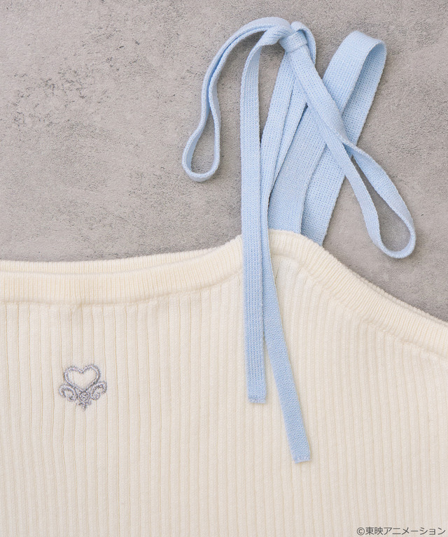 『ふたりはプリキュア』× earth music＆ecology Japan Label「ふたりはプリキュア ニットキャミソール」（C）東映アニメーション