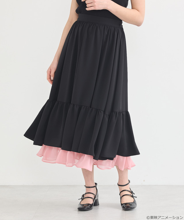 『ふたりはプリキュア』× earth music＆ecology Japan Label「ふたりはプリキュア レイヤードスカート」（C）東映アニメーション