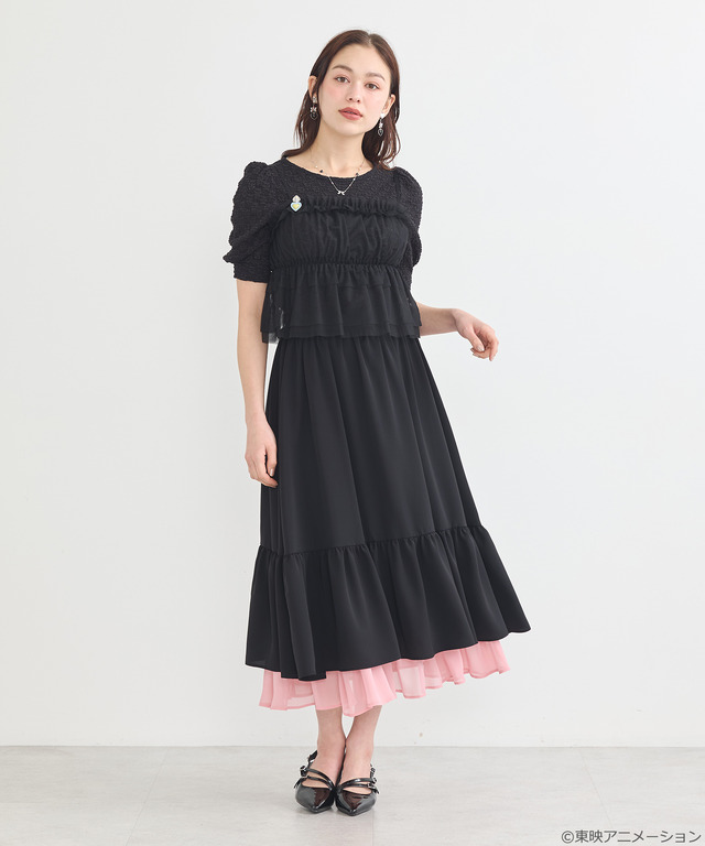 『ふたりはプリキュア』× earth music＆ecology Japan Label「ふたりはプリキュア レイヤードスカート」（C）東映アニメーション