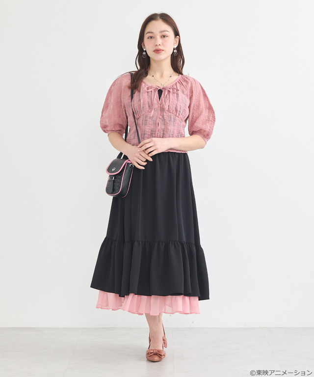 『ふたりはプリキュア』× earth music＆ecology Japan Label「ふたりはプリキュア レイヤードスカート」（C）東映アニメーション