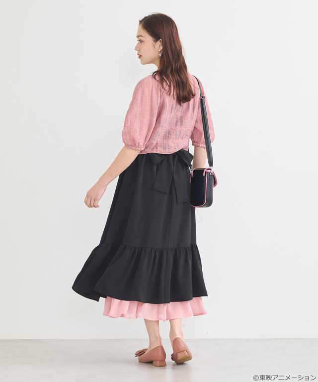 『ふたりはプリキュア』× earth music＆ecology Japan Label「ふたりはプリキュア レイヤードスカート」（C）東映アニメーション