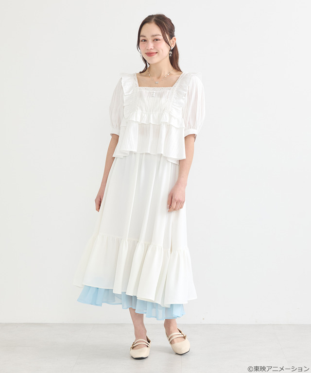 『ふたりはプリキュア』× earth music＆ecology Japan Label「ふたりはプリキュア レイヤードスカート」（C）東映アニメーション