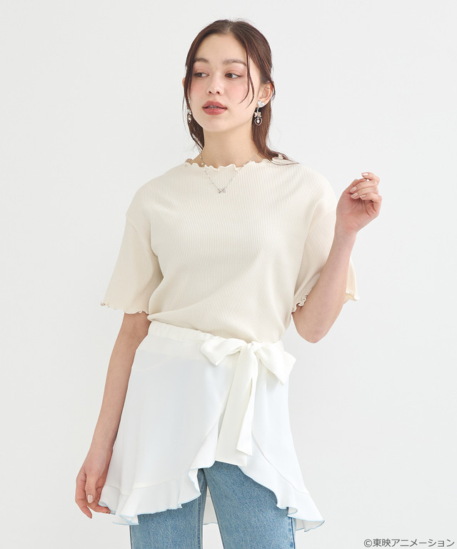 『ふたりはプリキュア』× earth music＆ecology Japan Label「ふたりはプリキュア 2WAYラップスカート」（C）東映アニメーション