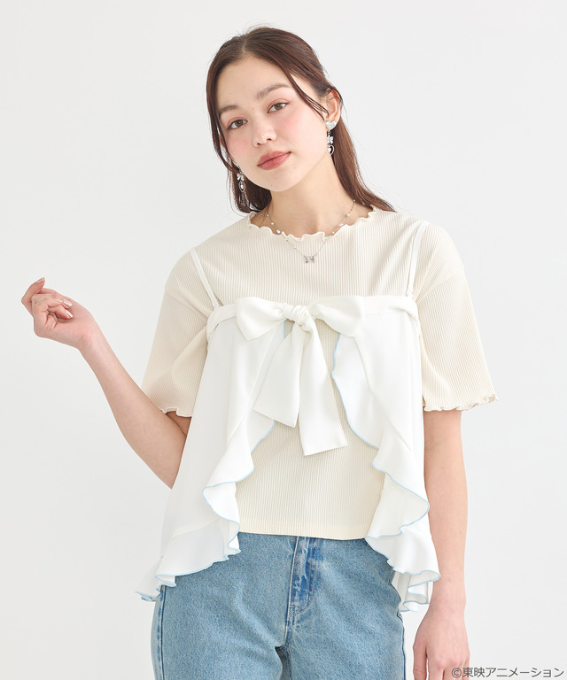 『ふたりはプリキュア』× earth music＆ecology Japan Label「ふたりはプリキュア 2WAYラップスカート」（C）東映アニメーション