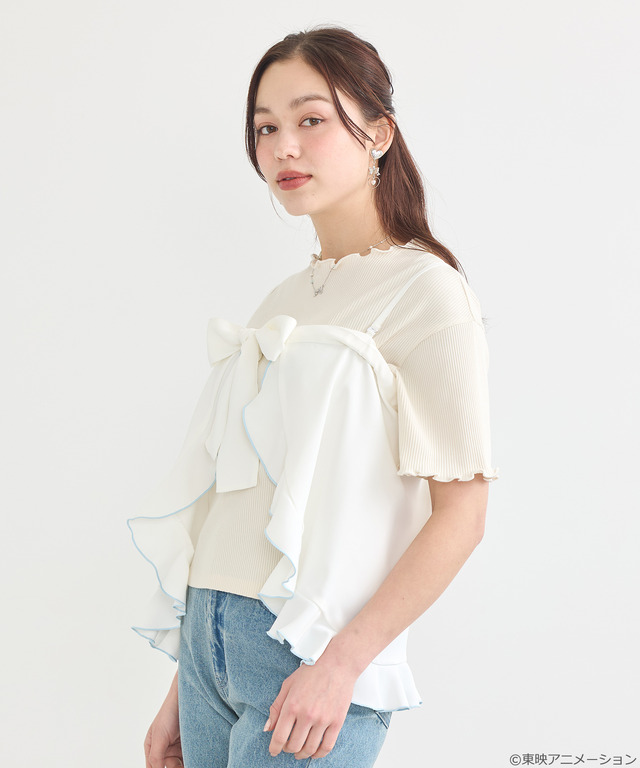 『ふたりはプリキュア』× earth music＆ecology Japan Label「ふたりはプリキュア 2WAYラップスカート」（C）東映アニメーション