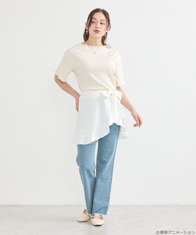 『ふたりはプリキュア』× earth music＆ecology Japan Label「ふたりはプリキュア 2WAYラップスカート」（C）東映アニメーション