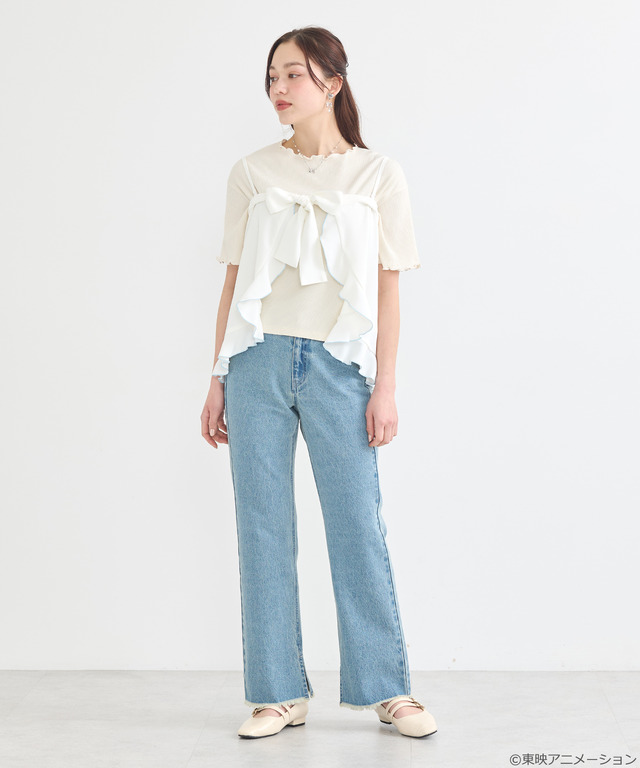 『ふたりはプリキュア』× earth music＆ecology Japan Label「ふたりはプリキュア 2WAYラップスカート」（C）東映アニメーション