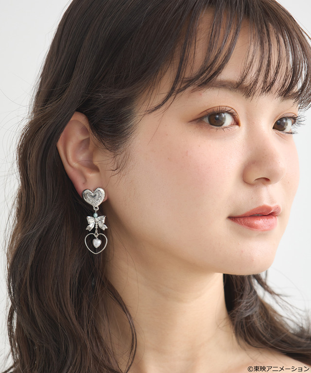 『ふたりはプリキュア』× earth music＆ecology Japan Label「ふたりはプリキュア ピアス」（C）東映アニメーション