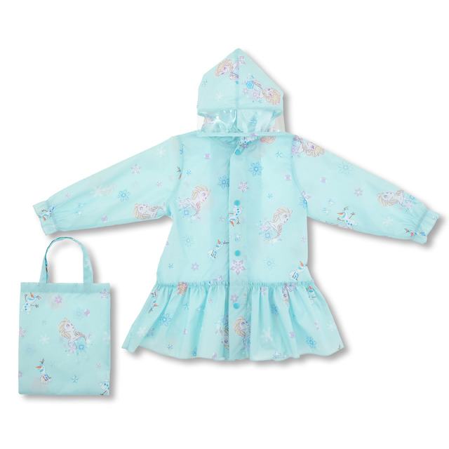 キッズ用レインコート＜エルサ＆オラフ＆スノーギース＞