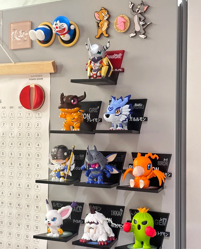 マグネットを飾った例（写真：POP MART ホームページより）