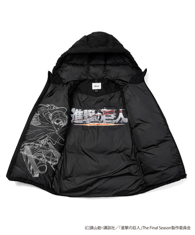 進撃の巨人 × NANGA AURORA DOWN JACKET（LEVI）（2色展開）