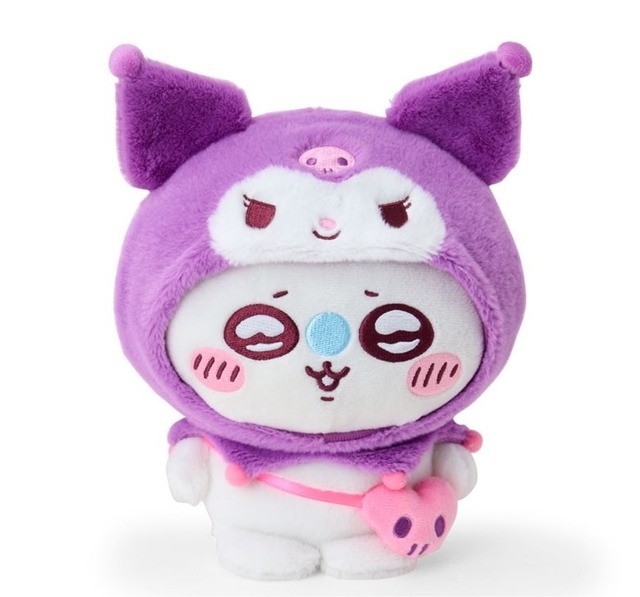 ちいかわ×サンリオキャラクターズ「モモンガ×クロミ ぬいぐるみ」（C）nagano / chiikawa committee（C）025 SANRIO CO.,LTD.