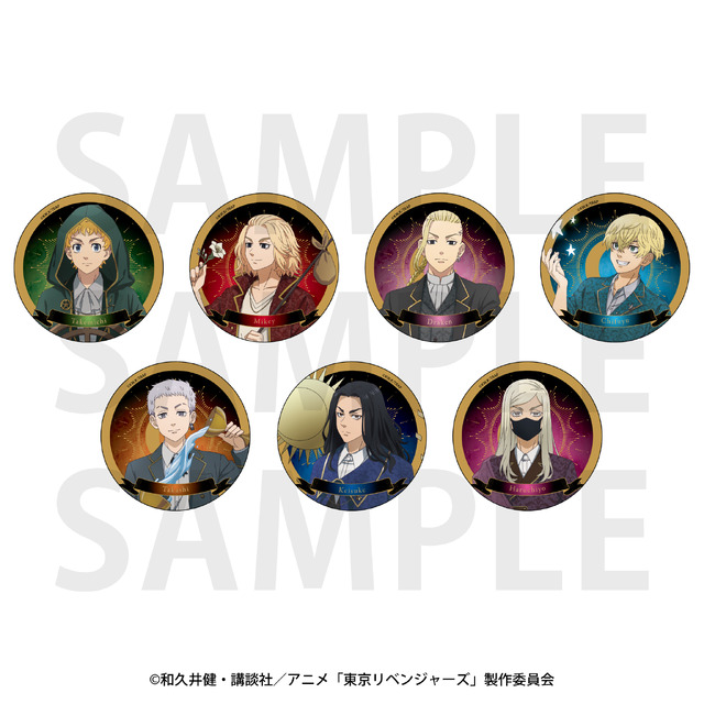 トレーディングメタリック缶バッジ (全7種)