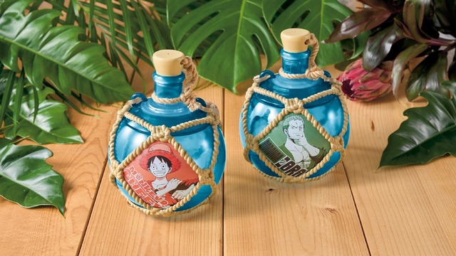 浮き球ドリンクボトル（ルフィ／ゾロ）　ソフトドリンク付き